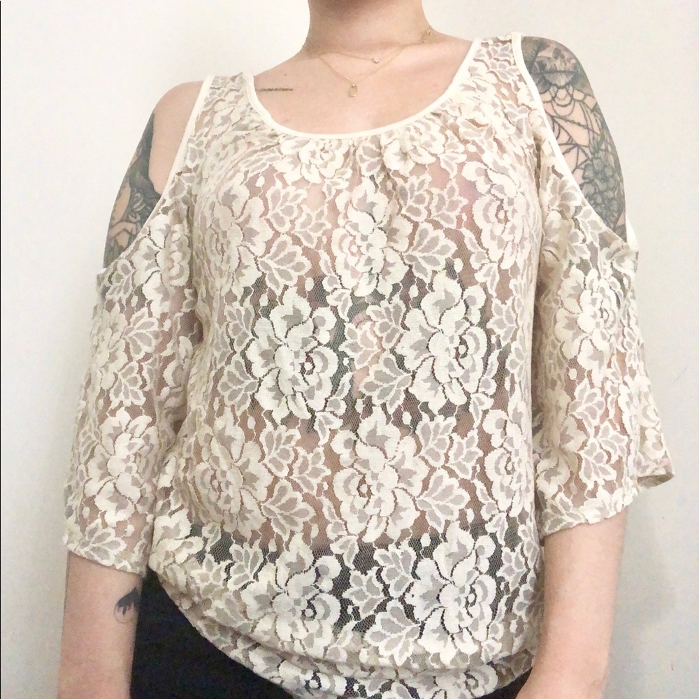 H.I.P. Sheer Lace Blouse